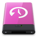 Pink Time Machine W icon